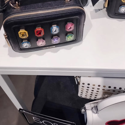 Karl Lagerfeld multi-gem Crosbody